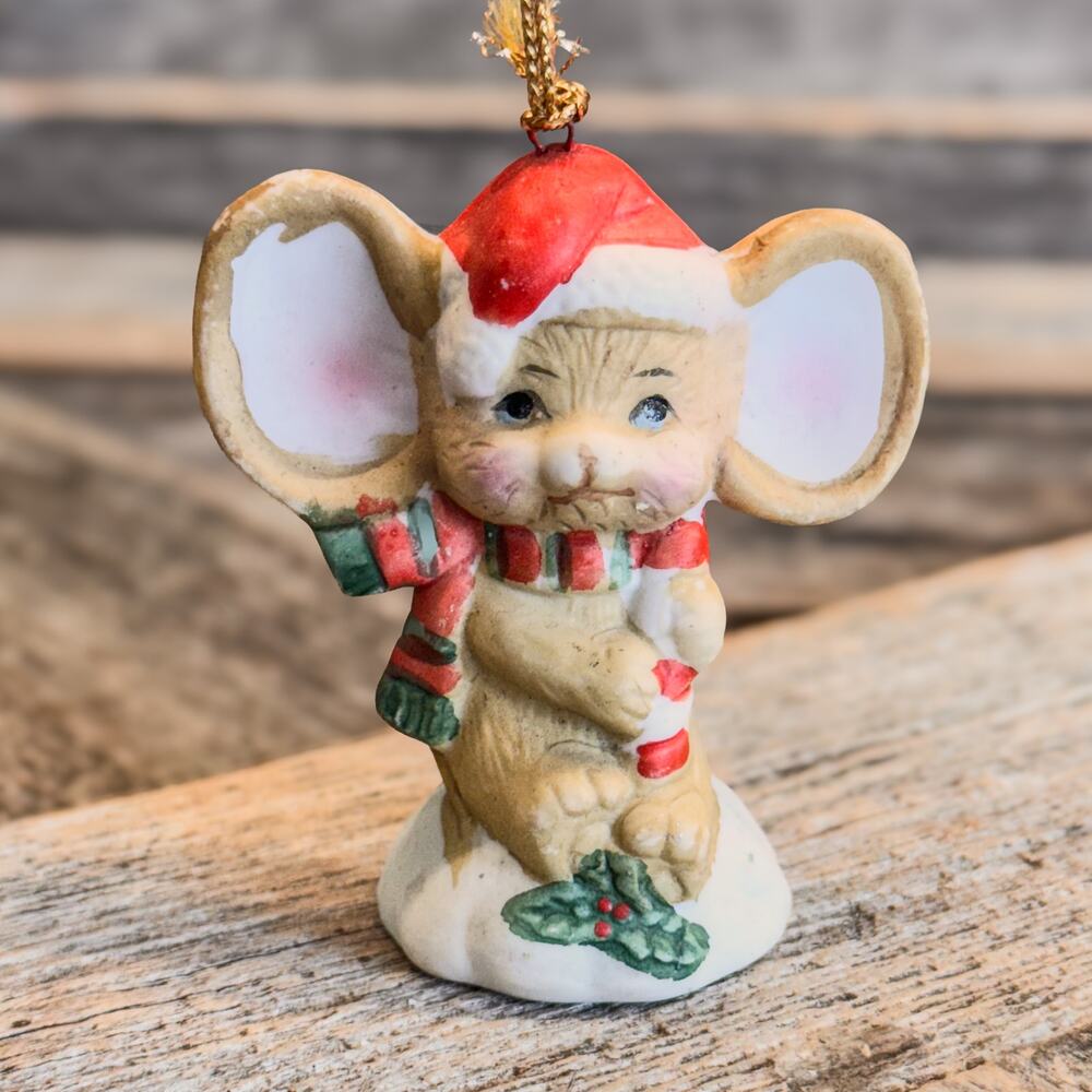 1993 Merry Christmouse 7-Eleven Citgo Traditions Ornament, Anthropomorphic Mouse